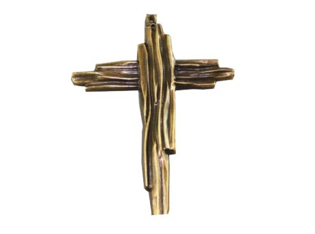Kruisje Brons 'Wooden'