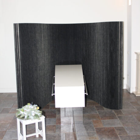 Flex rouwscherm zwart